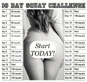 Kardashian Squat Challenge